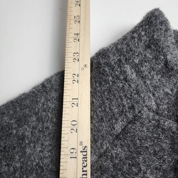 Rare Made in Italy Wool Jacket Womens M corpcore warm fuzzy Jackie O Audrey - Picture 7 of 8